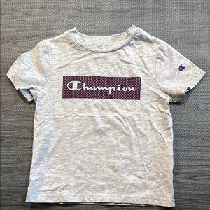 Champion Gray Short Sleeve Tee Casual Cotton